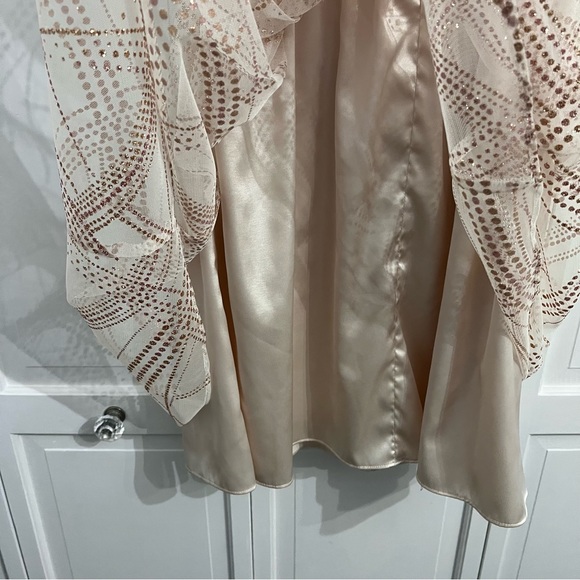 LE CHATEAU Champagne Sparkly Dress - Picture 7 of 9